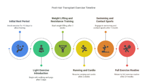 Post-Hair Transplant Exercise Timeline