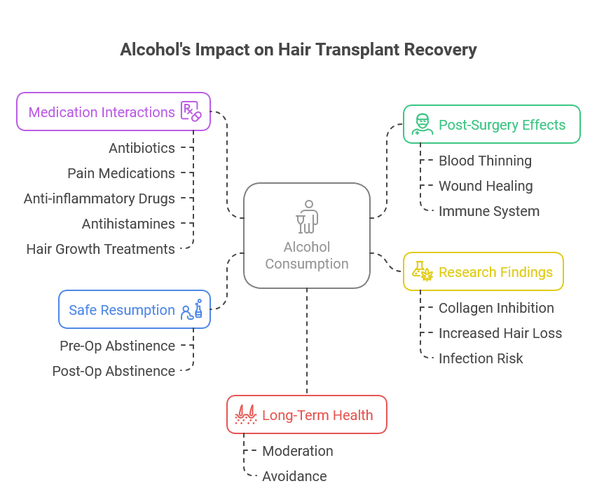 Overview of Alcohol Impact after Hair Transplant