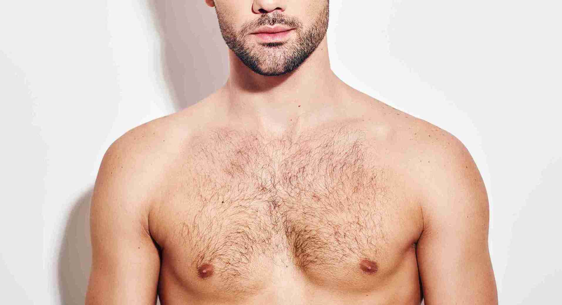 Chest Hair and Beard Hair of a man