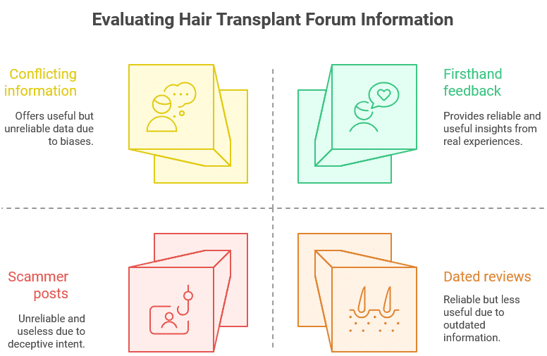 Evaluating Hair Transplant Forum Information