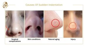Dent or Sudden Indentation on Nose - Allergy Crease or Trauma?