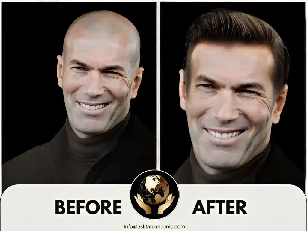 Before And After Transformation of Zidane