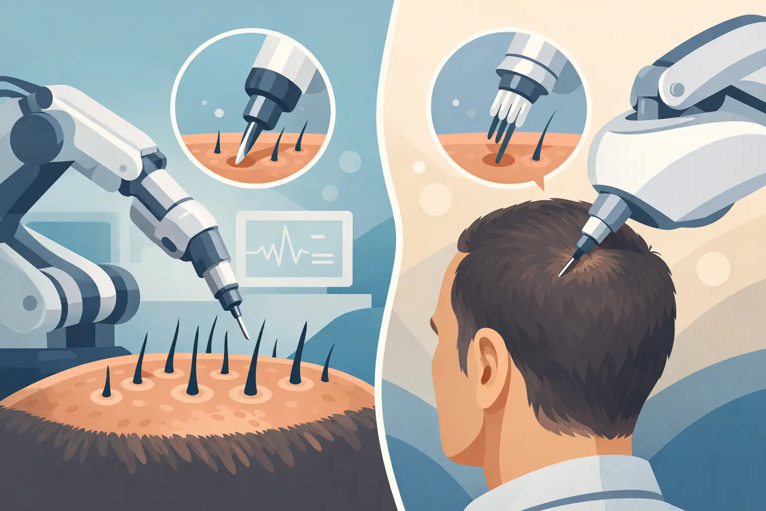 Robotic DHI Comparison for Natural Results