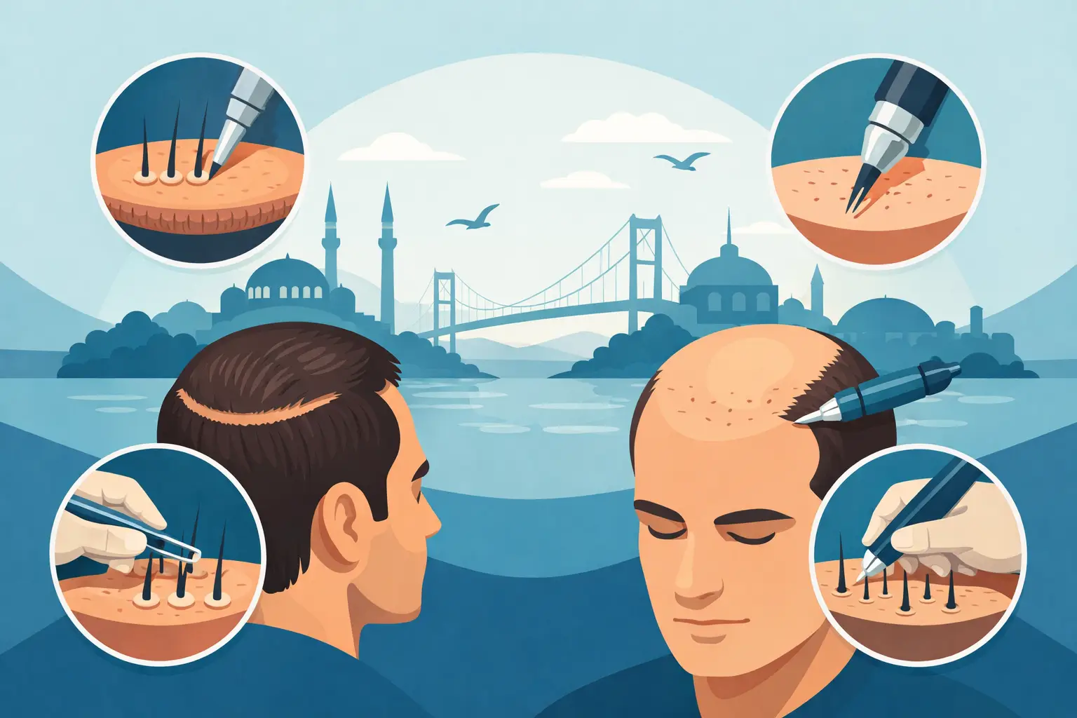Best Hair Transplant Methods Turkey: FUE vs DHI