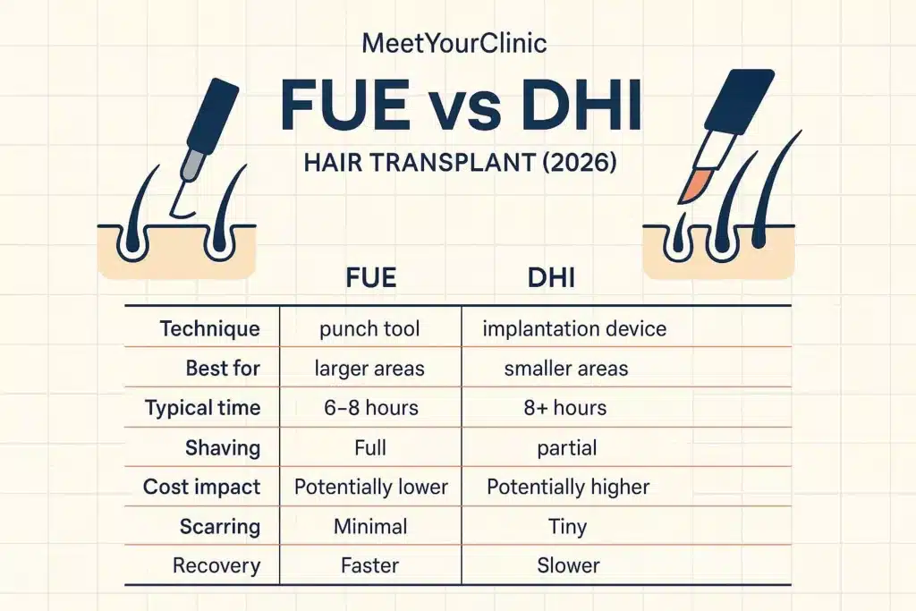 Hair Transplant Technique Comparison 