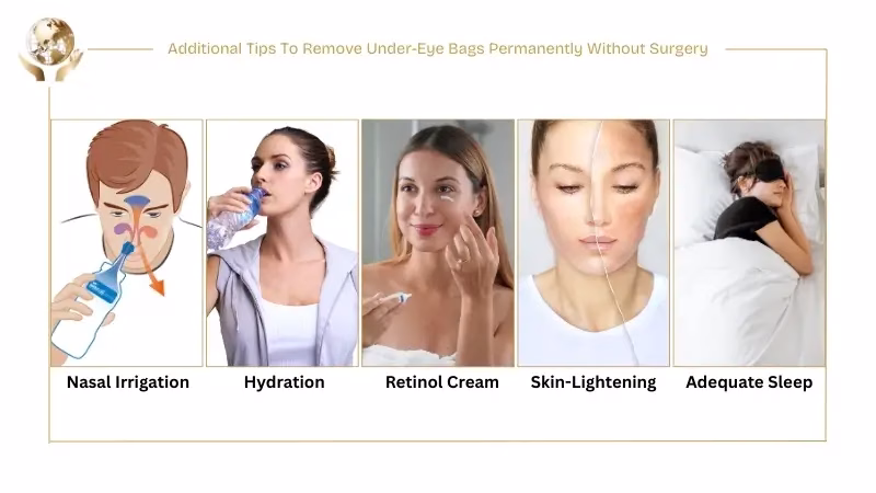 Additional Tips To Remove Under-Eye Bags Permanently Without Surgery
