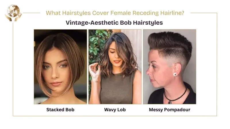 35 Classic Hairstyles For Women With Receding Hairline 7 Aesthetic Bob Hairstyles - Vintage