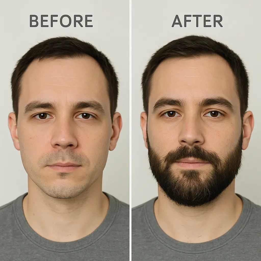 1 Beard Transformation Before and After