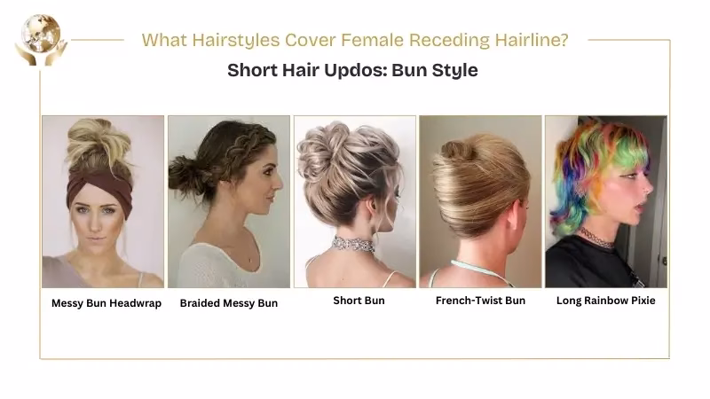 35 Classic Hairstyles For Women With Receding Hairline 5 Bun Style