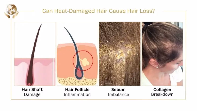 Does Heat Cause Hair Loss? Causes, Signs, & Prevention Tips 5 Can Heat-Damaged Hair Cause Hair Loss