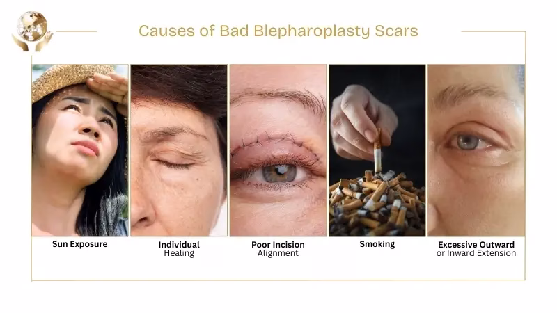 Causes of Bad Blepharoplasty Scars