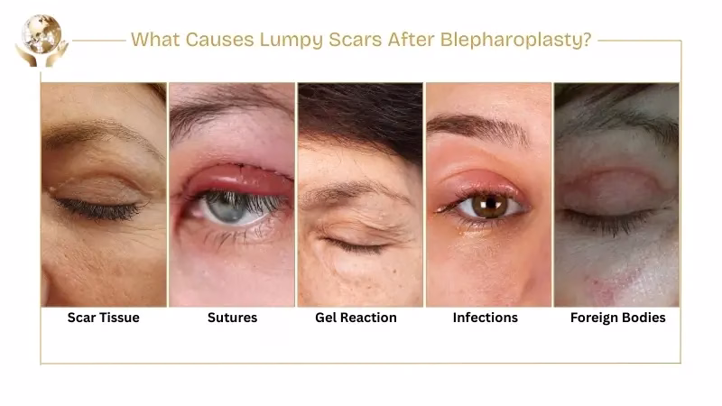 Causes of Lumpy Scars After Blepharoplasty