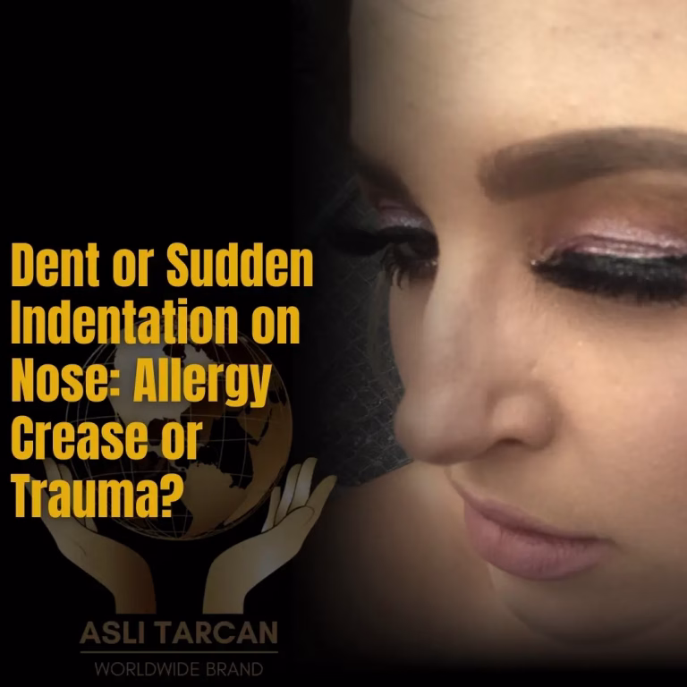 Dent or Sudden Indentation on Nose - Allergy Crease or Trauma