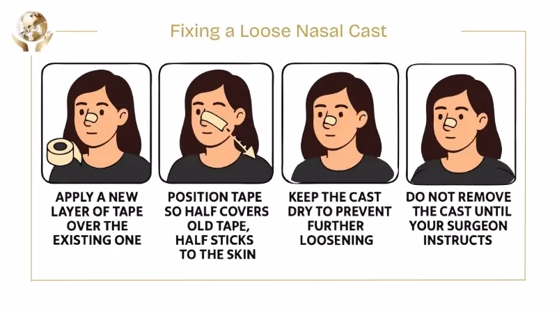 Why Do You Have To Wear Cast After Rhinoplasty? 3 Fixing a Loose Nasal Cast