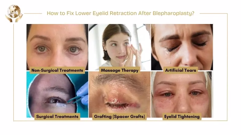 How to Fix Lower Eyelid Retraction After eyelid surgery