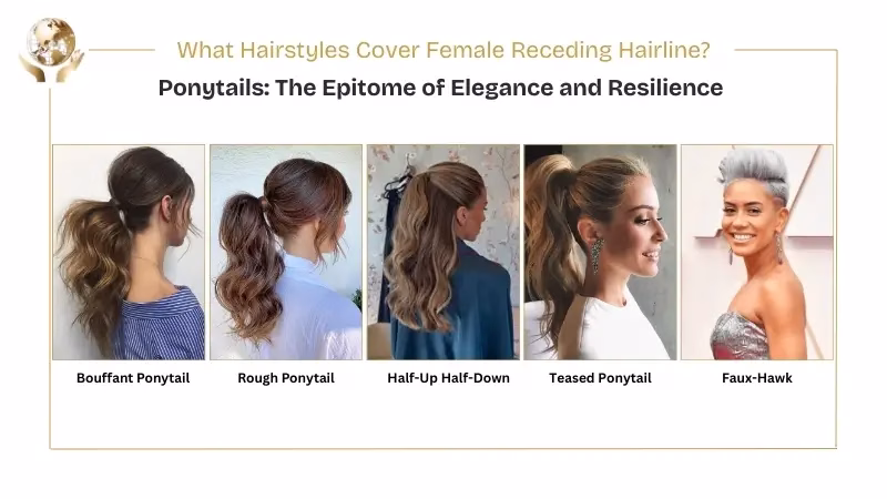 35 Classic Hairstyles For Women With Receding Hairline 8 Ponytails The Epitome of Elegance and Resilience