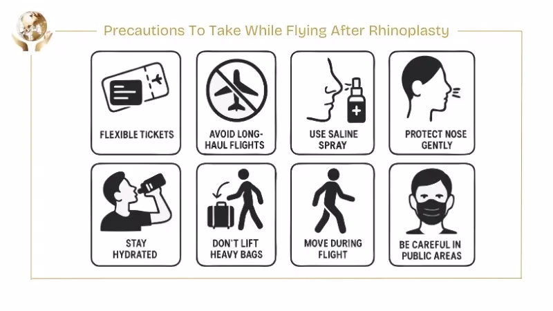 When to Fly After Rhinoplasty - International Travel Concerns 2 Precautions To Take While Flying After Rhinoplasty