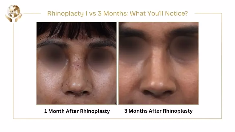 Rhinoplasty 1 vs 3 Months: What You’ll Notice Most 1 Rhinoplasty 1 vs 3 Months What You’ll Notice