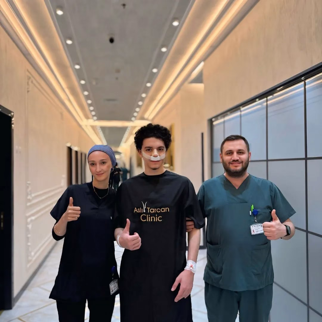 Teenager Rhinoplasty patient at asli tarcan clinic