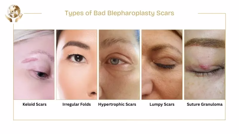 Types of Bad Blepharoplasty Scars