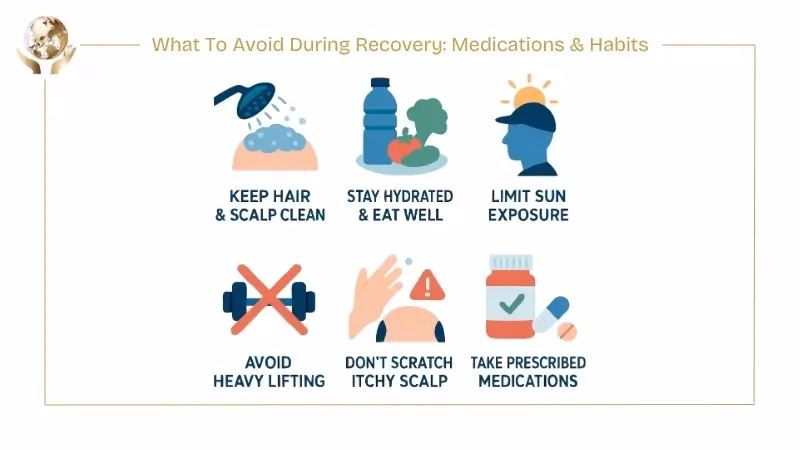 Medication After Hair Transplant For Optimal Healing 6 What To Avoid During Recovery Medications & Habits