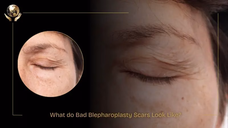What do Bad Blepharoplasty Scars Look Like