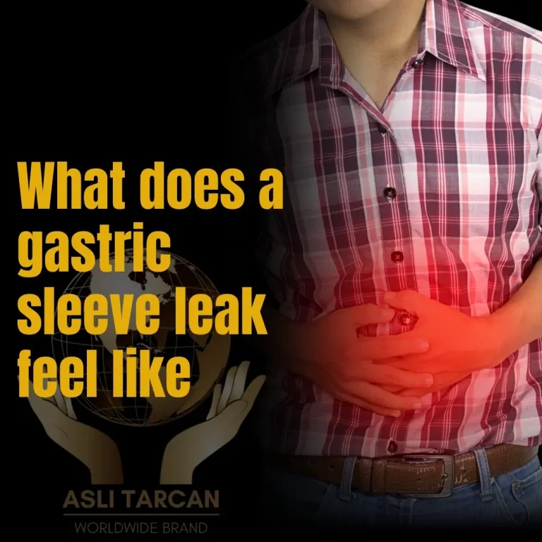 What does a gastric sleeve leak feel like