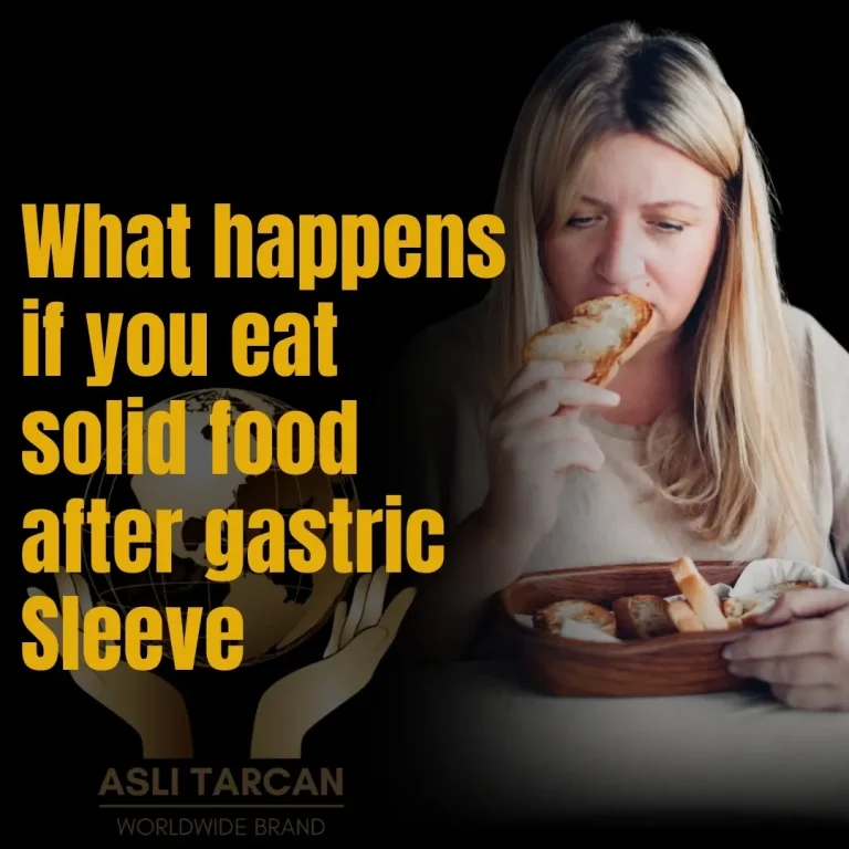 What happens if you eat solid food after gastric sleeve