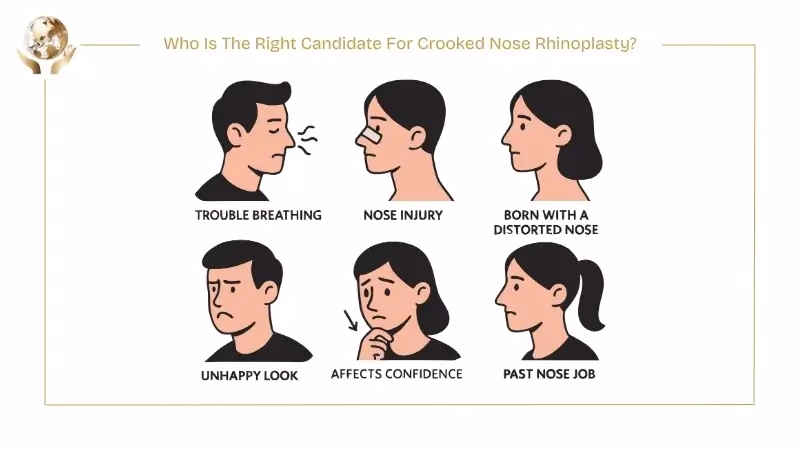 Rhinoplasty For a Crooked Nose: Risks, Procedure, Recovery Guide 3 Who Is The Right Candidate For Crooked Nose Rhinoplasty
